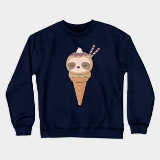 Kawaii Cute Sloth Ice Cream T-Shirt Crewneck Sweatshirt